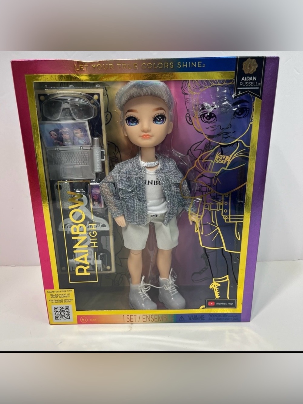 RAINBOW HIGH DOLL AIDAN RUSSELL NWT NRFB 2022 MGA toy